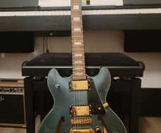 Harley Benton HB-35Plus Gun Metal Blue