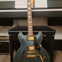 Harley Benton HB-35Plus Gun Metal Blue