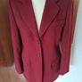 Marella Maroon Wool/Cashmere Blazer 12 Image 10