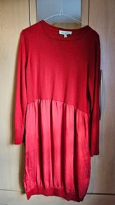 NEW - Carolyn Donnelly  red wool dress UK 10