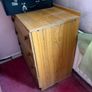 4 drawer chest of drawers with wood effect finish and original handles. Image 3
