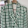 Chanel Style Zara Jacket. Ladies Size Medium Green & Cream Check. Excellent Condition Image 7