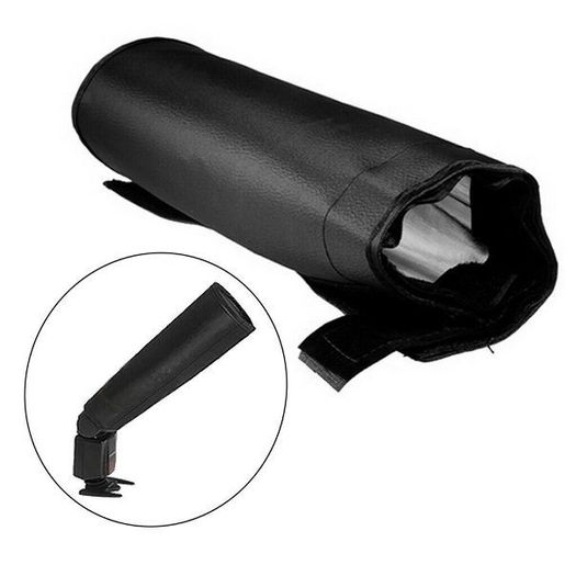 18348 Universal Snoot Flash Softbox Diffuser Silver Reflector