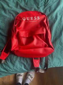 Guess Red Leather backpack