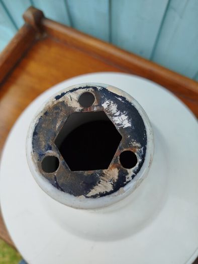 2 X Vintage Enamel Shades