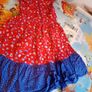 pumpkin patch red and blue dress Image 7