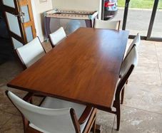 dinner table, 6 chairs