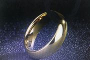 Gold Filled Titanium Steel Wedding Rings