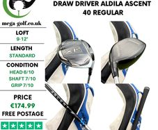 Cleveland Launcher XL2 Draw Driver / 9-12 Degree / Aldila Ascent 40 Regular
