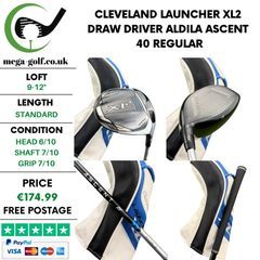 Cleveland Launcher XL2 Draw Driver / 9-12 Degree / Aldila Ascent 40 Regular