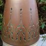 40 cms Daalderop Art Deco Copper and Brass Vase Image 4