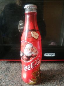 vintage Christmas coca cola collectors bottle
