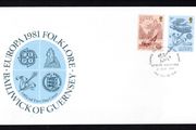 1981 Guernsey Europa Folklore Commemorative Stamps Addressed First Day Cover (FDC)