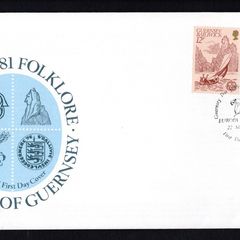 1981 Guernsey Europa Folklore Commemorative Stamps Addressed First Day Cover (FDC)