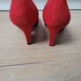 Gorgeous red suede high heels - UK 4 Image 3