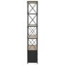 Bookcase Solid Firwood and Steel 80x32.5x180 cm Image 6
