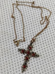 Sterling silver cross pendant necklace