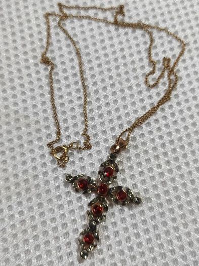 Sterling silver cross pendant necklace
