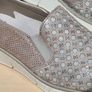 womens RIEKER casual shoes wedge heel trainers runners grey silver stars Size UK 7.5 EU 41 (AT1) Image 3