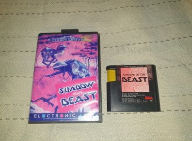 Boxed Shadow of the Beast Top Sega Mega Drive Game