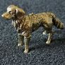 3 brass Dogs, Solid brass. Image 4