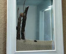 3D Beach Sand Art Wall Mirror 40cm x 50 cm
