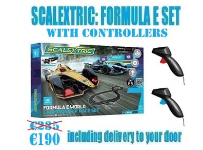 Scalextric NEW Formula E Race Set (with variable speed controllers)