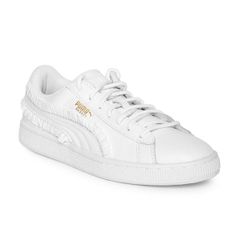 Puma Basket Frill Leather Trainers - UK 7