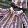 Hand Knitted Baby Cardigans with matching hat Image 3