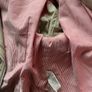 Kookai women leather cream jacket biker 3/4 length sleeves size 12 Image 9