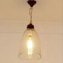 vintage glass ceiling lamp Image 3