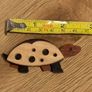 Vintage Wooden Turtle Brooch Image 3