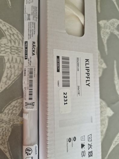 Ikea fabric blind and accessories