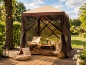 Pop Up Gazebo Tent 6 x 6 feet Pop-Up Screen Tent 4 Sided Canopy Sun Shelter