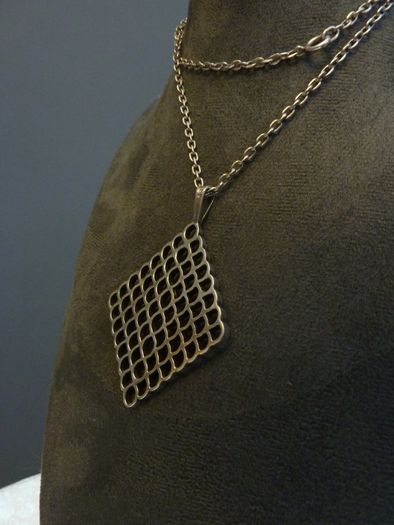 Rare Vintage Jack Spencer Silver Pendant Necklace, Certified Limited Edition, Sheffield 1974