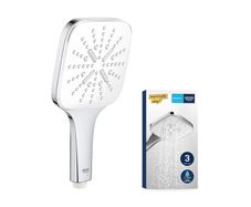 GROHE Vitalio 130 SmartActive Cube - Hand Shower 13cm (Push Button with 3 Spray Selection, Water Saving, Anti-Limescale System