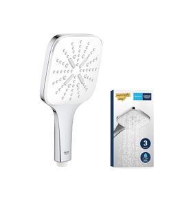 GROHE Vitalio 130 SmartActive Cube - Hand Shower 13cm (Push Button with 3 Spray Selection, Water Saving, Anti-Limescale System