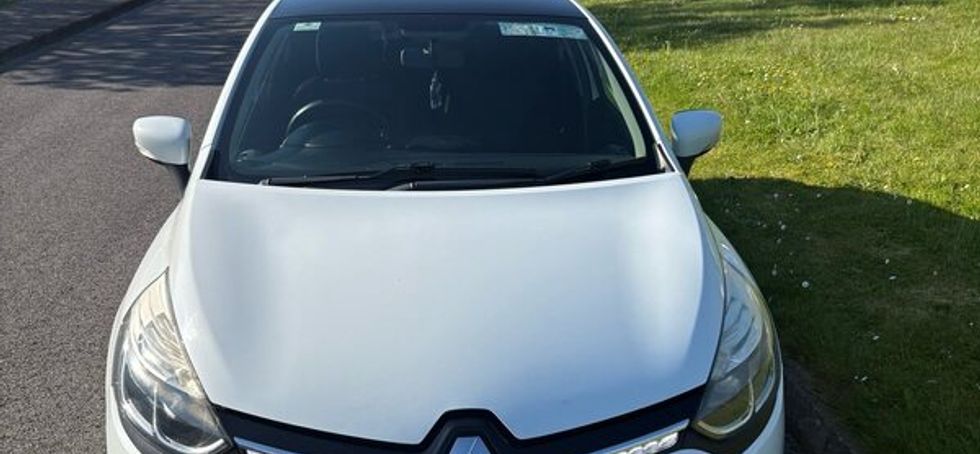 White Renault Clio