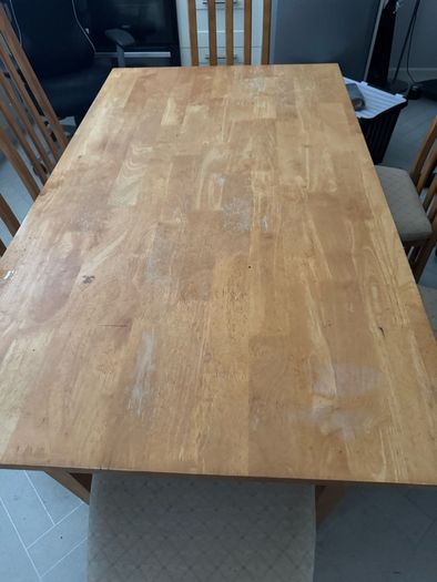 table and chairs