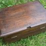 Antique Wooden Chest 15" x 10" H-6" Image 9
