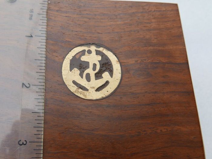 Vintage Stanley London Brunton  Brass Nautical Compass with Wooden Box