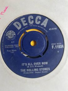The Rolling Stones. It's all over now vinyl record