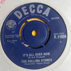 The Rolling Stones. It's all over now vinyl record