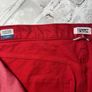 Tommy Hilfiger Ladies High Rise Straight Red Denim Jeans W34 L28 Image 8