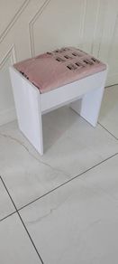 White Dressing table stool