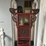 Antique Chinese Red Lacquer Wash Basin Stand Image 3