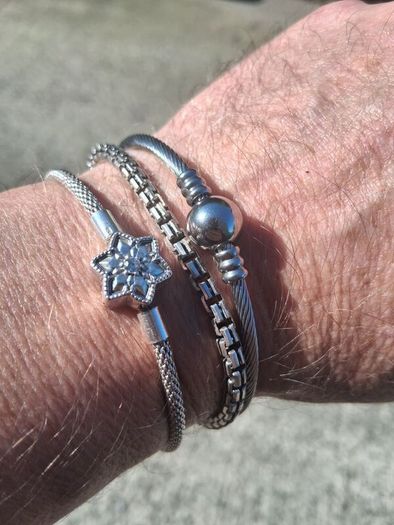 3 X Sterling Silver Bracelets (36 grams)