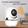 Smart WiFi Security Camera 360Pan/Tilt, Baby & Pet Monitor with Night Vision, Motion Detection, Two-Way Audio, Cloud Storage, Mobile Alerts, Remote Viewing Indoor Image 3