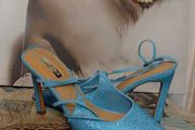 Blue High Heels Size 8