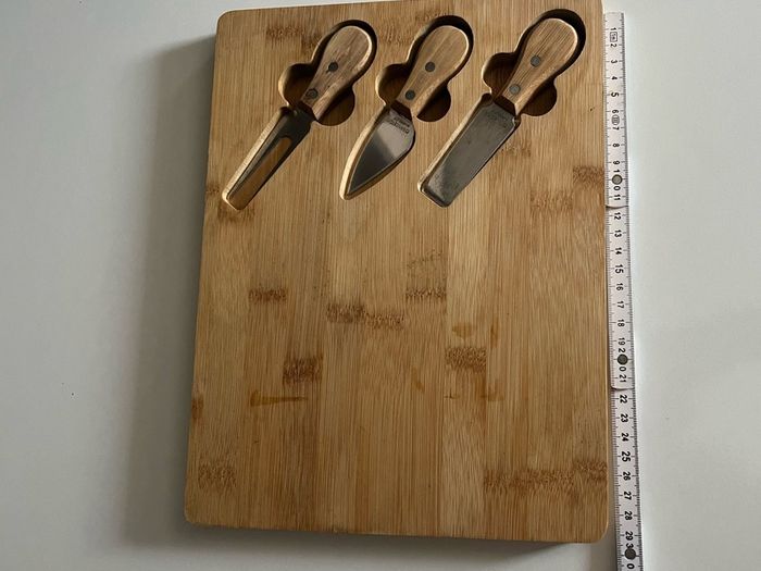 cheese board and cheese knife set